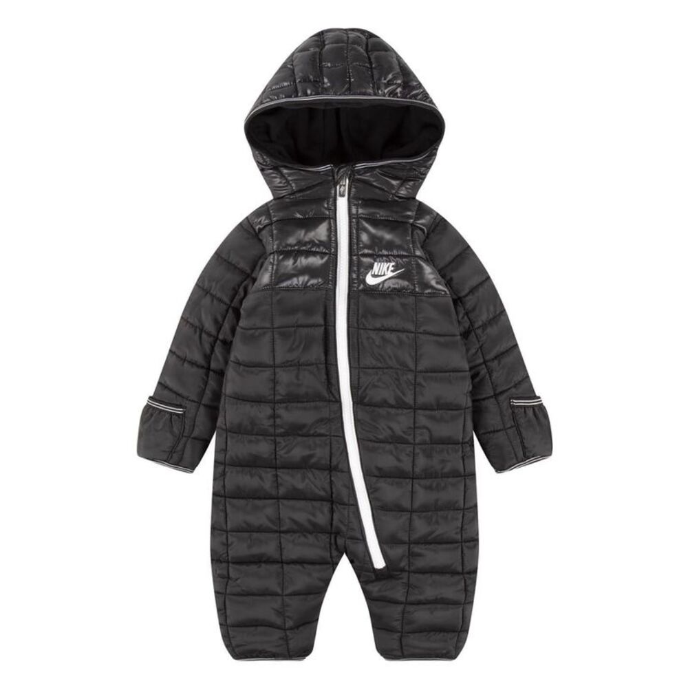 Nike Baby Plaid  Long-Sleeved Snowsuit / Black